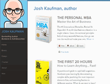 Tablet Screenshot of joshkaufman.net